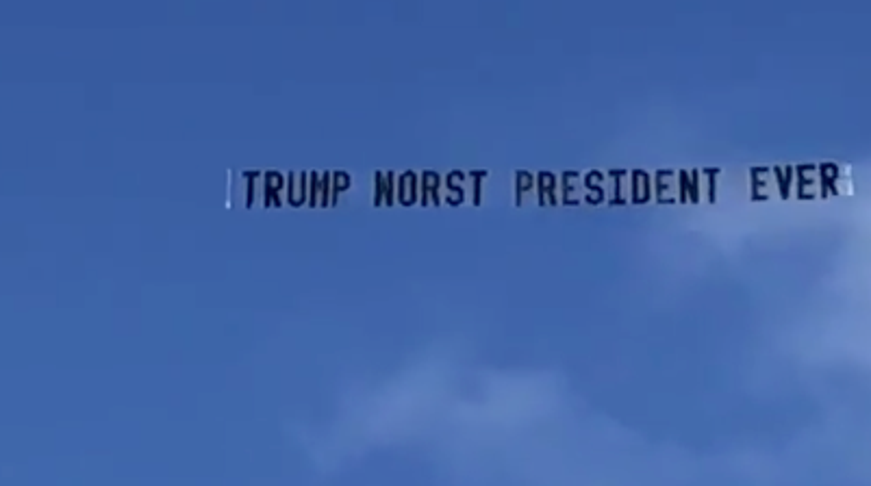 Trump Trolled With 'Pathetic Loser' Sky Banner Near Mar-A-Lago - Trump Trolled With 'Pathetic Loser' Sky Banner Near Mar-A-Lago