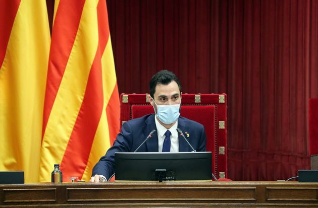 Roger Torrent, presidente del Parlament, en Barcelona.