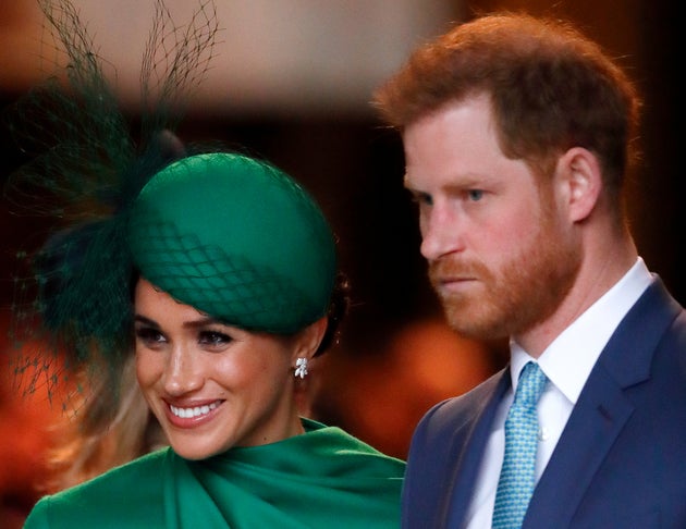 Meghan y Harry en marzo de 2020.