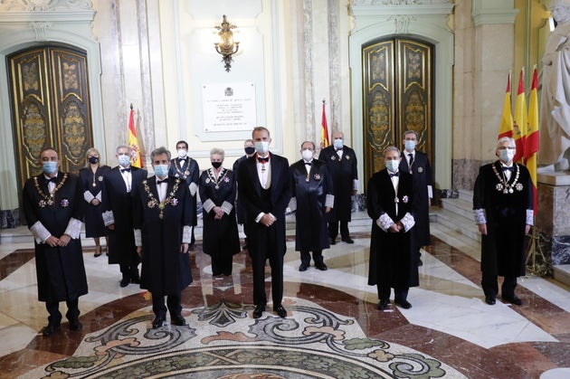 La foto del acto de apertura del Año Judicial contó con dos mujeres en 2020 tras ocho años sin presencia femenina.