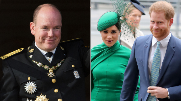 Alberto de Mónaco, Meghan Markle y el príncipe Harry.