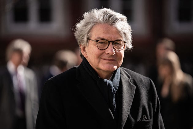 El comisario europeo Thierry Breton, en un viaje oficial