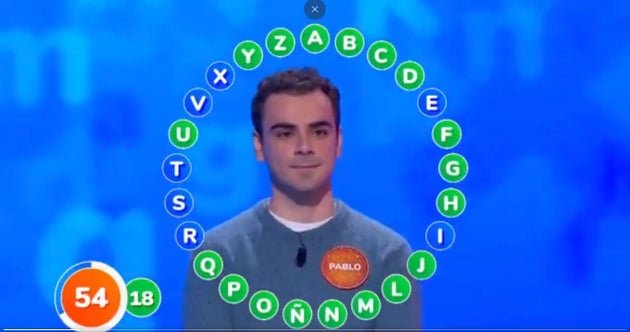 Pablo Diaz, en 'Pasapalabra'.