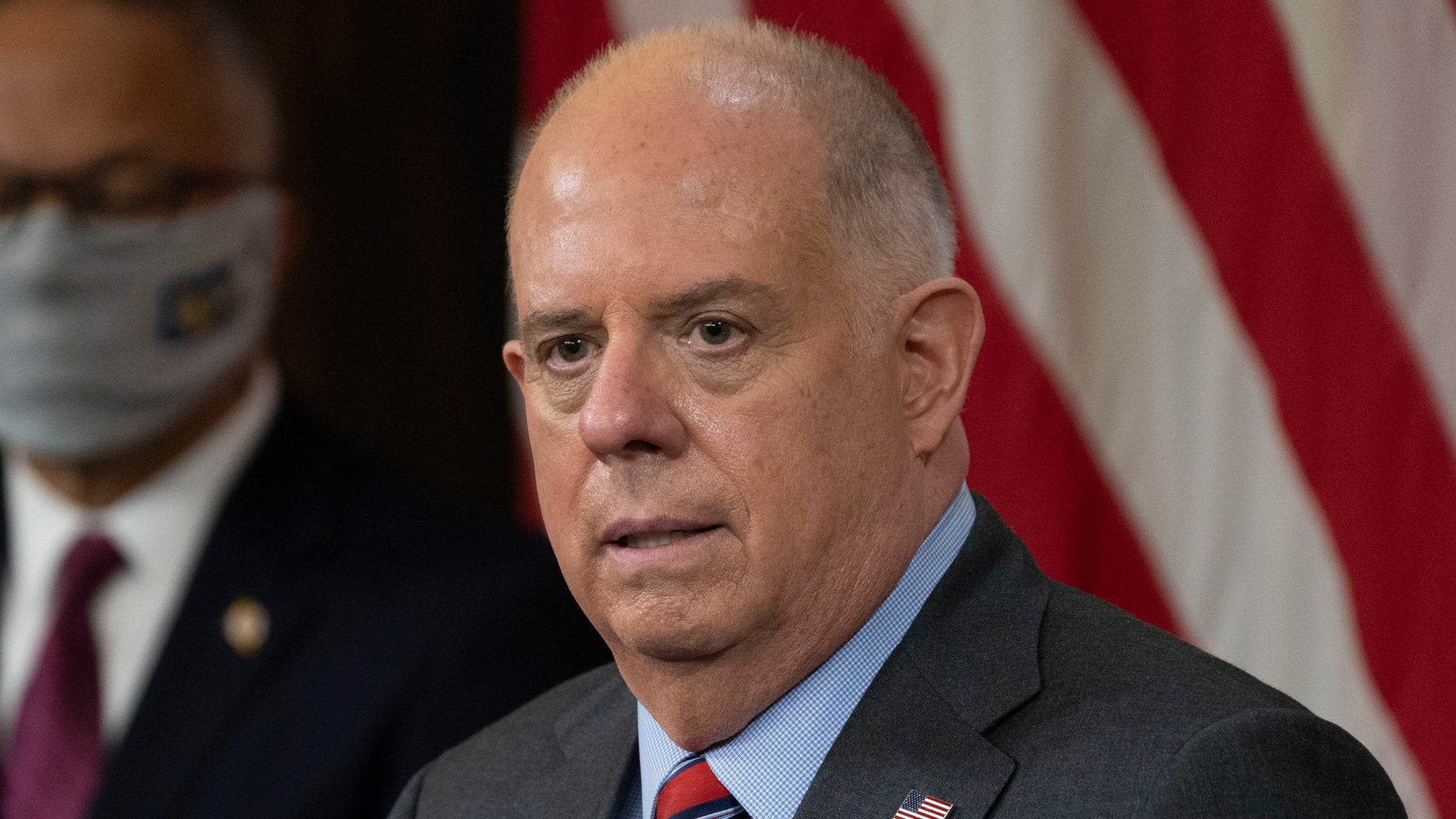 GOP Gov. Larry Hogan Slams His Party's Division Over 'Fealty To The Dear Leader' 1 GOP Gov. Larry Hogan Slams His Party's Division Over 'Fealty To The Dear Leader'