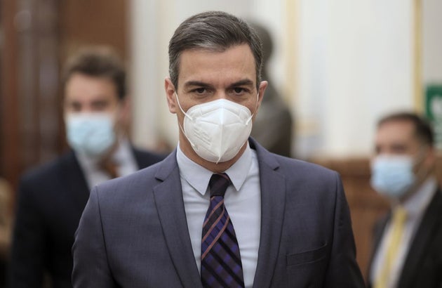 El presidente del Gobierno, Pedro Sánchez, este miércoles, en el Congreso.