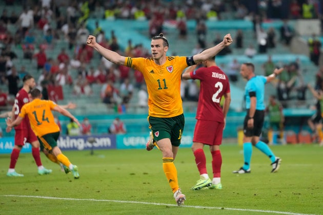 Gareth Bale con la selección de Gales