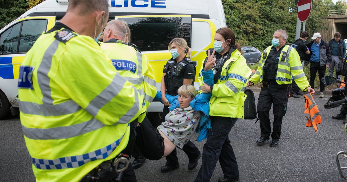 12 Insulate Britain Activists Arrested After Blocking M25 For Climate Protest 1 12 Insulate Britain Activists Arrested After Blocking M25 For Climate Protest