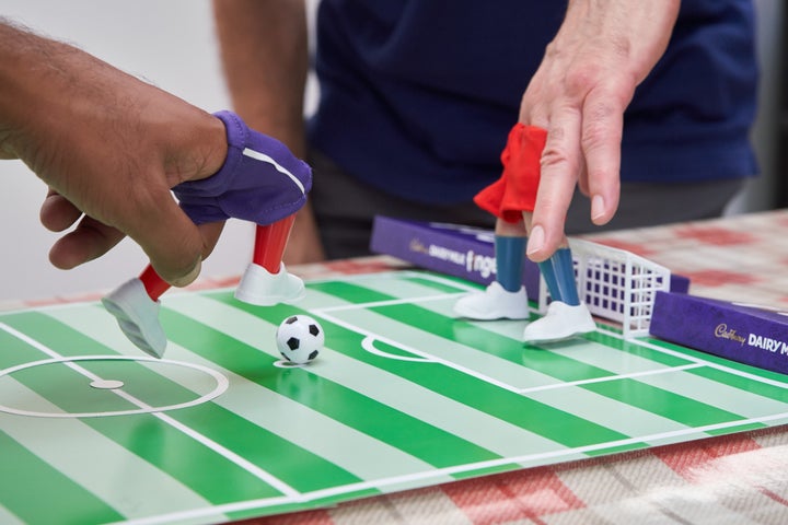 Watch: Cadbury Dairy Milk Fingers-Inspired Family Footy Fun Challenge 2 Finger football fun with Cadbury Dairy Milk Fingers