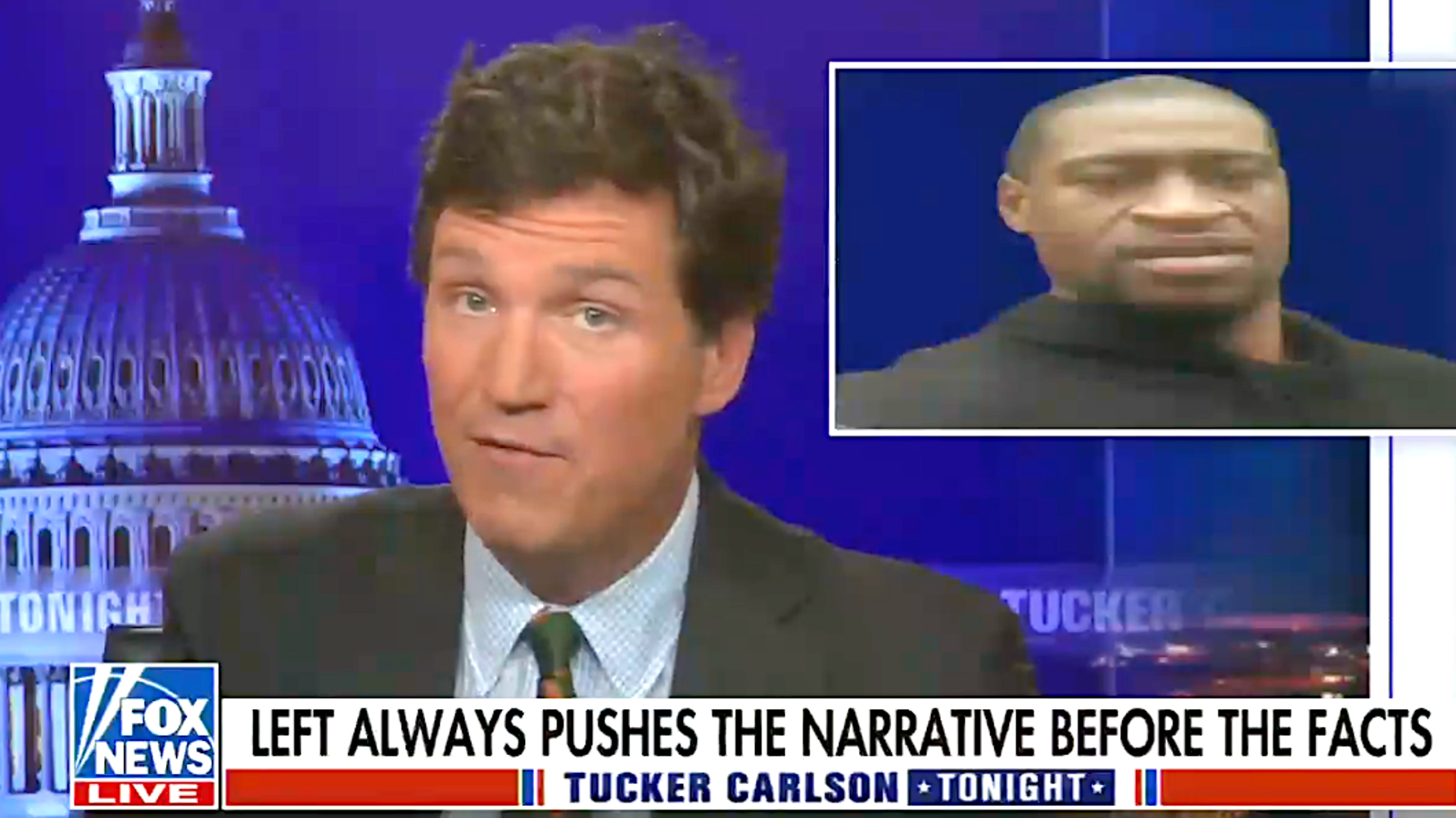 Tucker Carlson Repeats His Lie About George Floyd In Rant Against 'Lying' Media 1 Tucker Carlson Repeats His Lie About George Floyd In Rant Against 'Lying' Media