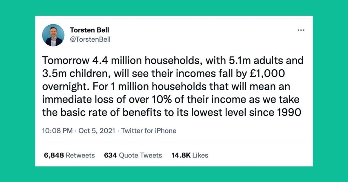 This Tweet About The Impact Of The £20 Universal Credit Cut Really Hits Home 1 This Tweet About The Impact Of The £20 Universal Credit Cut Really Hits Home