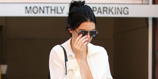 Kendall Jenner's Plunging Neckline Makes Any Gust Of Wind The Enemy