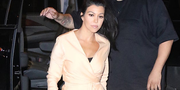 Kourtney Kardashian Skips Pants For A Night Out 