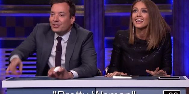 Jessica Alba Adorably Fails At New 'Tonight Show' Game