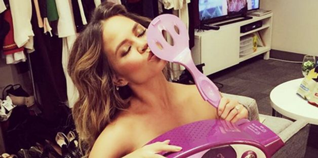 Chrissy Teigen Poses Nude With Her Easy-Bake Oven