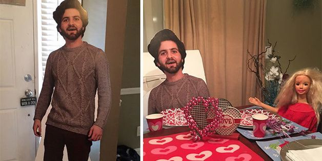 Guy Sends Mom A Cutout Of Himself As A Joke — Mom Totally Runs With It