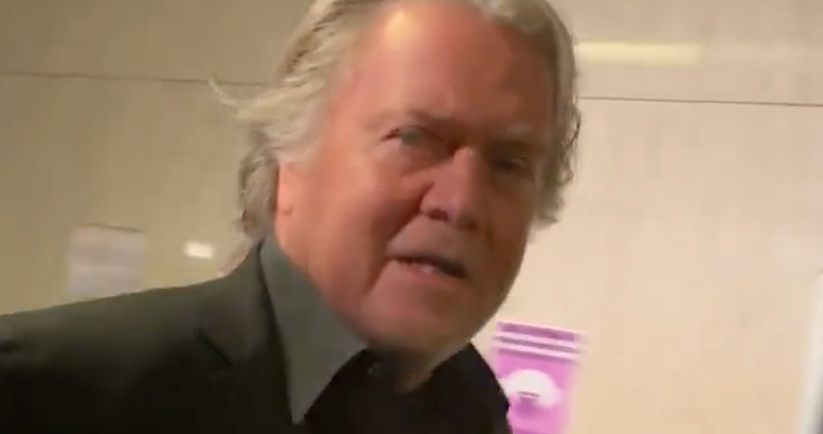 Steve Bannon Does His Perp Walk, And The Twitter Snark Is Arresting Steve Bannon Does His Perp Walk, And The Twitter Snark Is Arresting