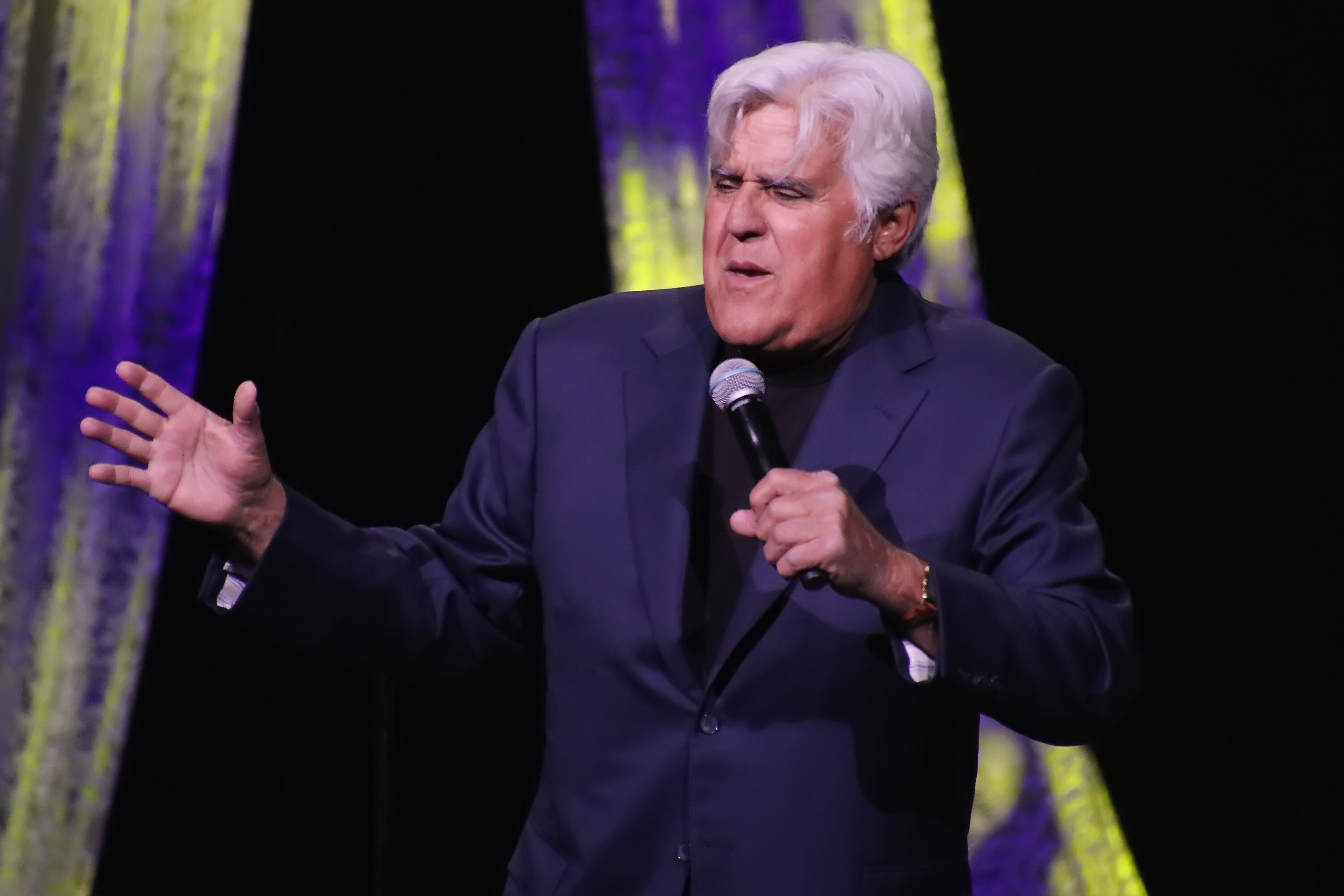 Jay Leno Poses For Photo After Day Hospital Stay For Serious Burn