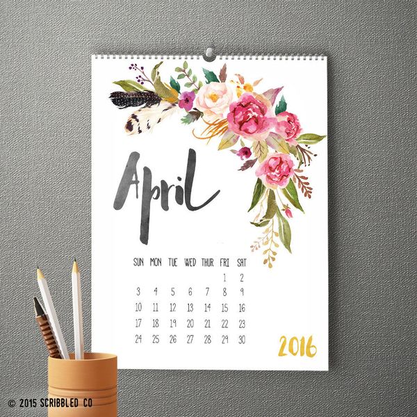 19 Pretty Calendars To Get You Pumped For The New Year HuffPost