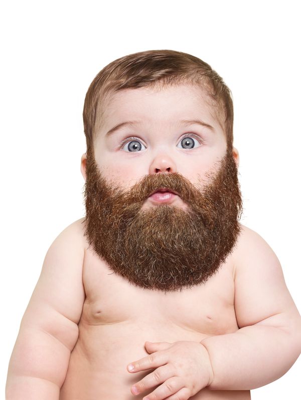 The only way babies could be more awesome is if they had beards! 5707ffab150000ee010b463c