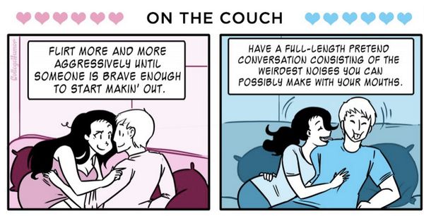 The First Date Vs The 21st Date As Told In Comics Huffpost