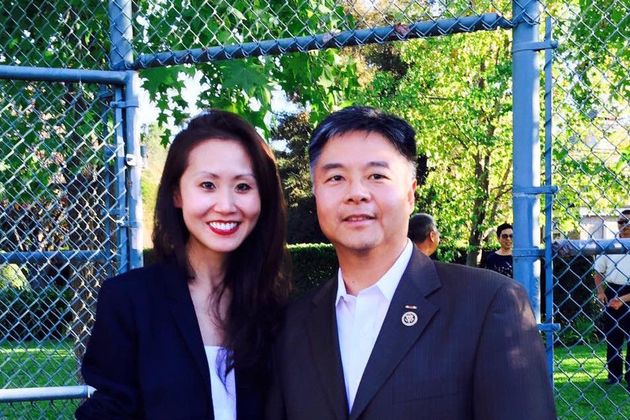 <span class='image-component__caption' itemprop="caption">Li with Congressman Ted Lieu at a recent campaign event. </span>