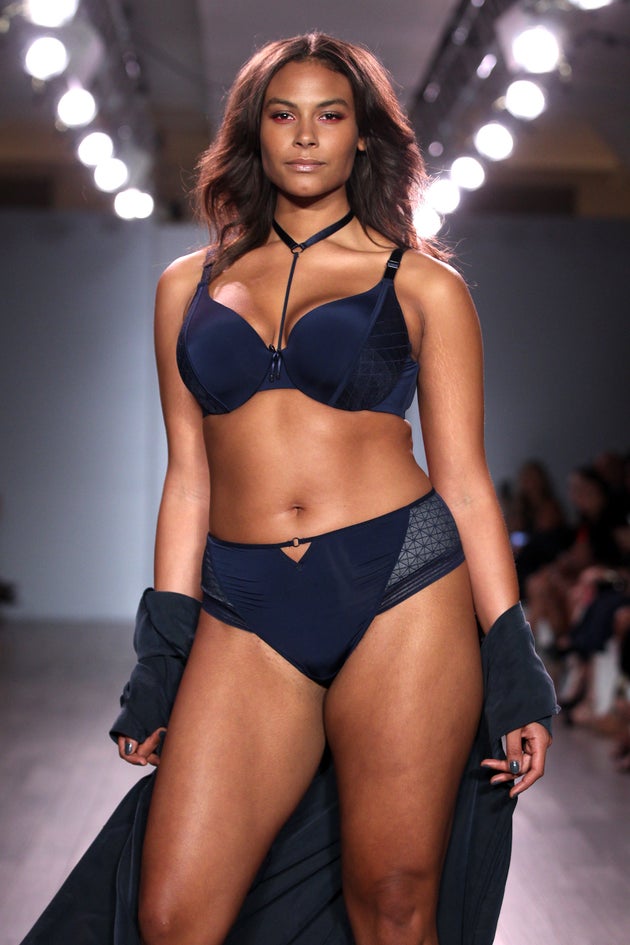 Plus size Model Ashley Graham s Lingerie Runway Is the Picture Of