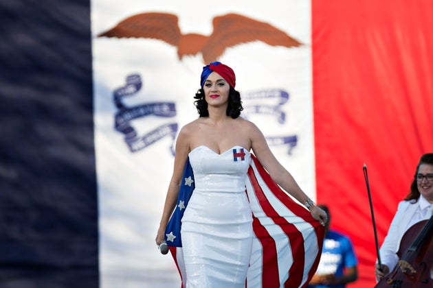 Katy Perry 'jailed' for voting while naked in comedy sketch Katy Perry 'jailed' for voting while naked in comedy sketch