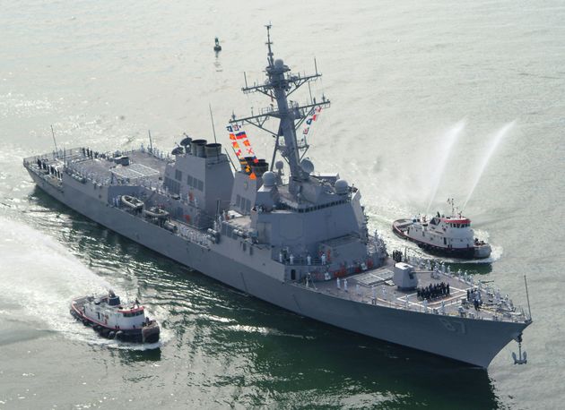 Missiles fired in direction of Norfolk-based USS Mason