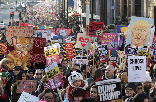 Women’s March London: Thousands Take To The Streets In Startling Show Of Strength 588362611200002d00ad8e20