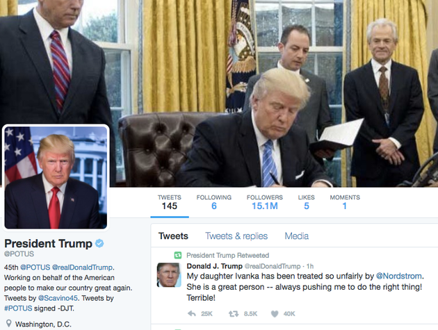 donald trump sent tweet about nordstrom minutes after start daily intelligence briefing donald trump sent tweet about nordstrom minutes after start daily intelligence briefing