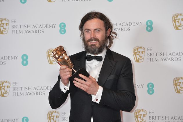 Casey seemed quite excited at his wining of a BAFTA