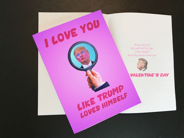 doanld trump valentines day card memes