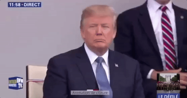 French military band performs unbelievable Daft Punk medley for Trump and Macron