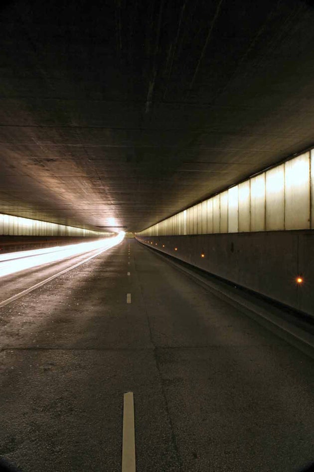 Así luce el túnel.