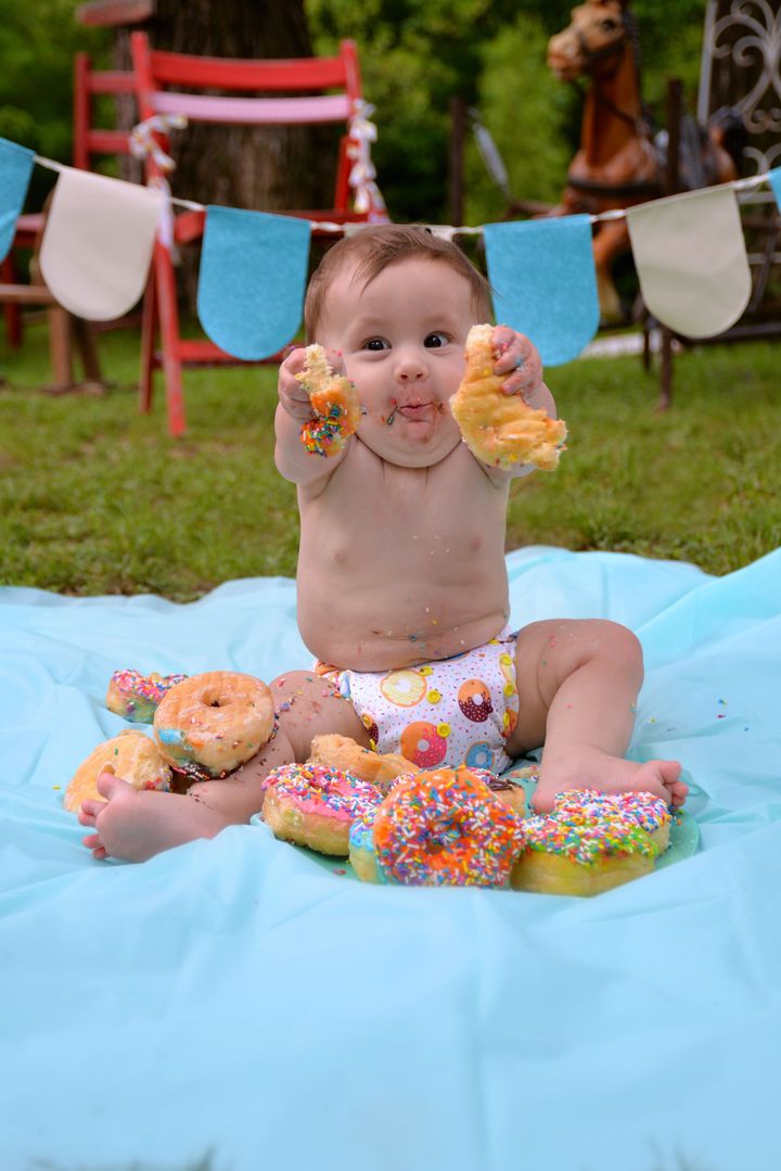 It Doesn’t Get Much Cuter Than This Baby’s Donut Smash Photos 5931cc66230000570e34889f