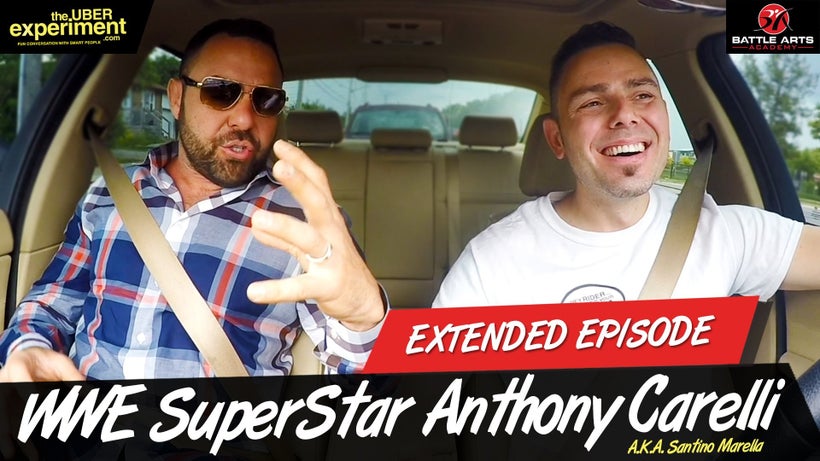 Huffinton Post Feature : WWE Superstar Anthony Carelli (AKA Santino Marella) Talks Wrestling, Entrepreneurship, Family & Political Future on The Uber Experiment.