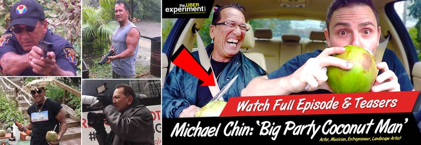Huffinton Post Feature:  Uber Rider & Actor Michael Chin Pulls a Knife on the The Host of The Uber Experiment