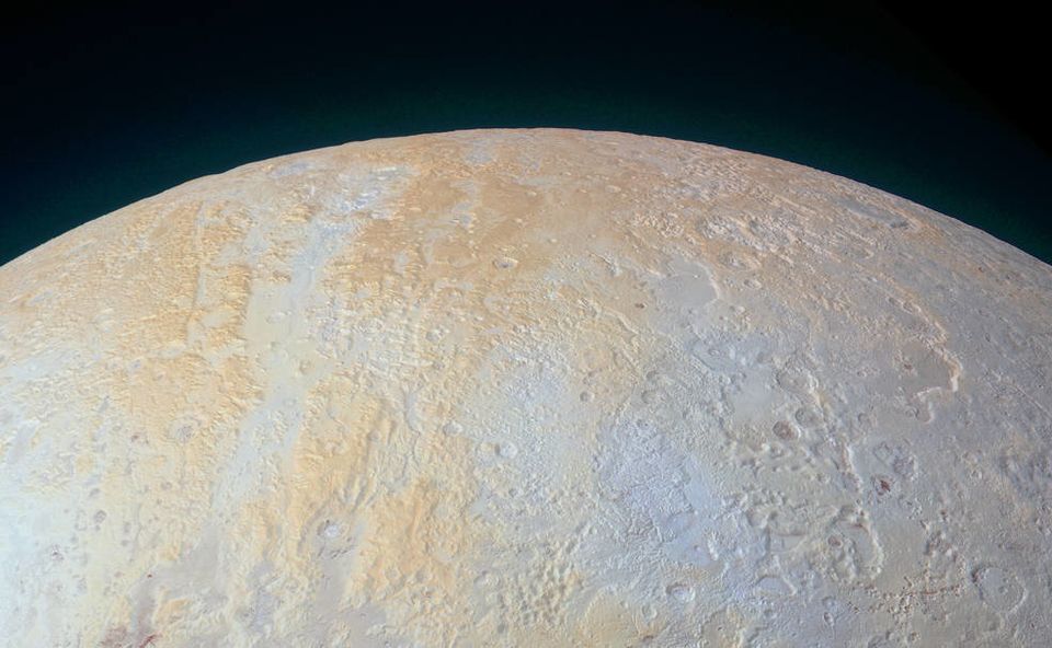 New NASA photo shows the canyons and pits of Pluto's northern pole