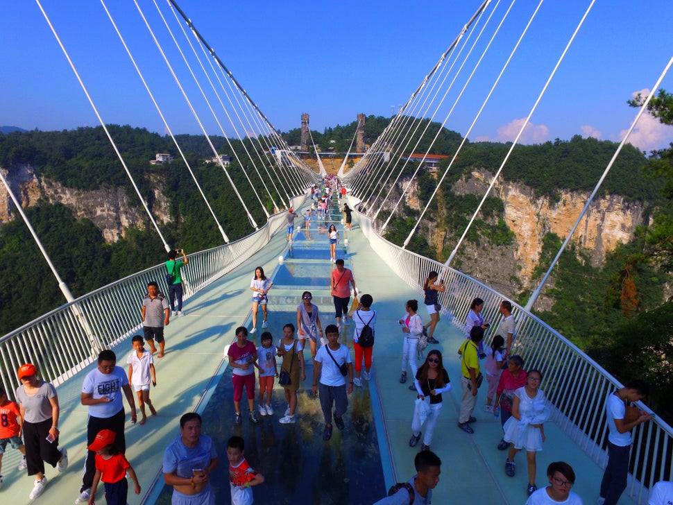 China's RecordBreaking Glass Bridge Is So Popular, It Had To Close