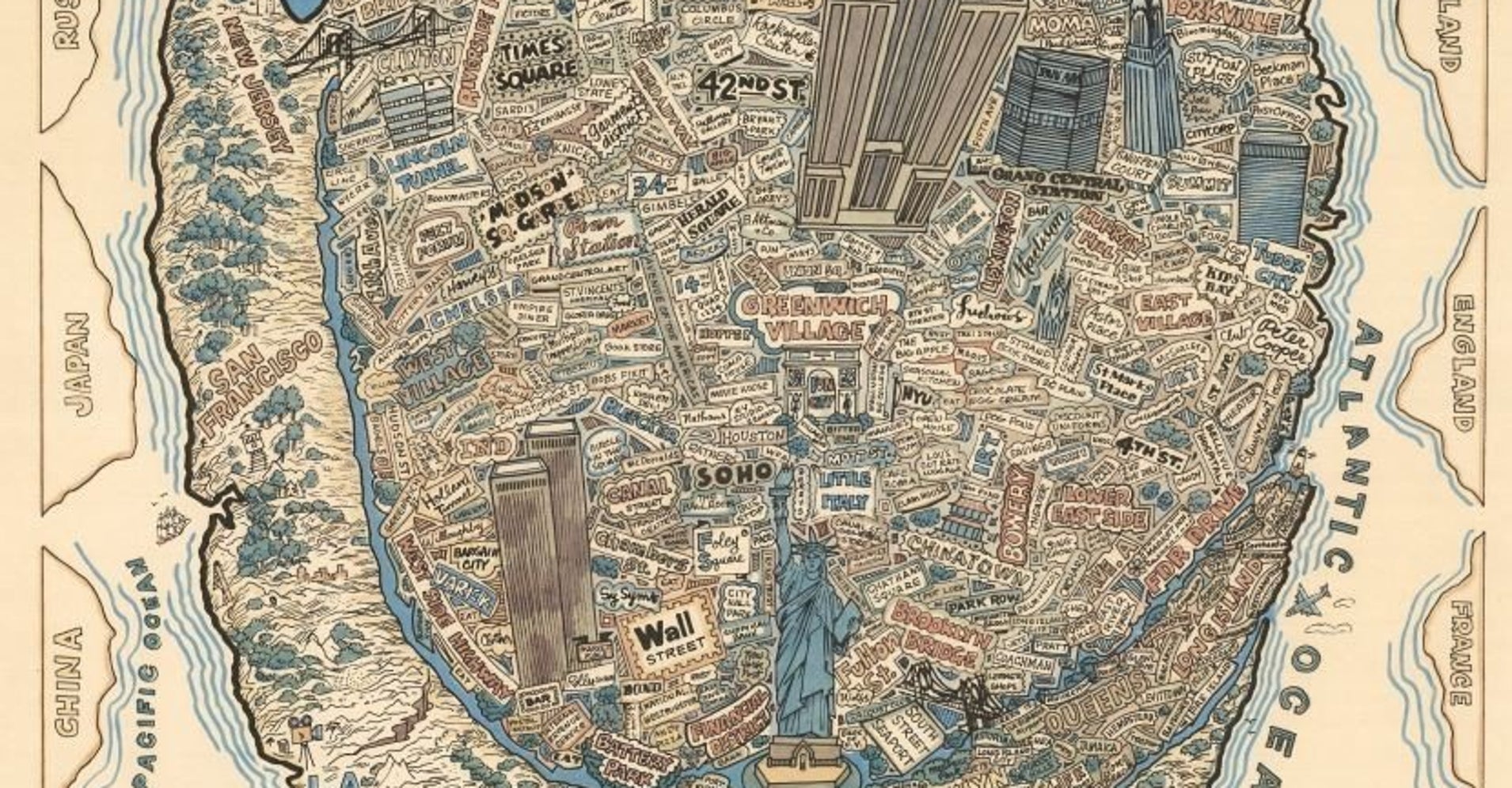 This Map Shows How New Yorkers - 55bf866e1d00002f001439ef