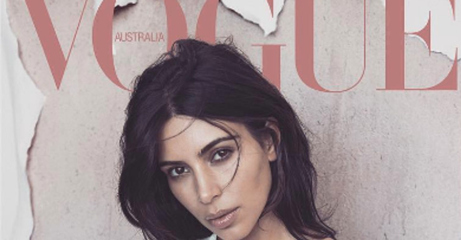 A Toned-Down Kim Kardashian Stuns On The Cover Of Vogue Australia ...