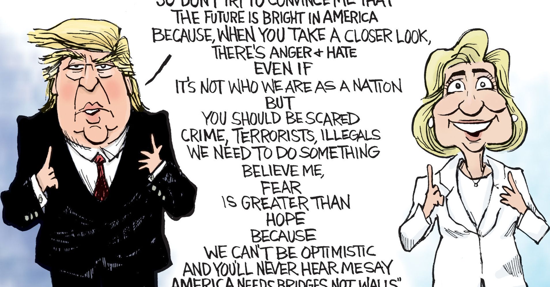 This Cartoon Captures All You Need To Know About Trump And Clinton In ...