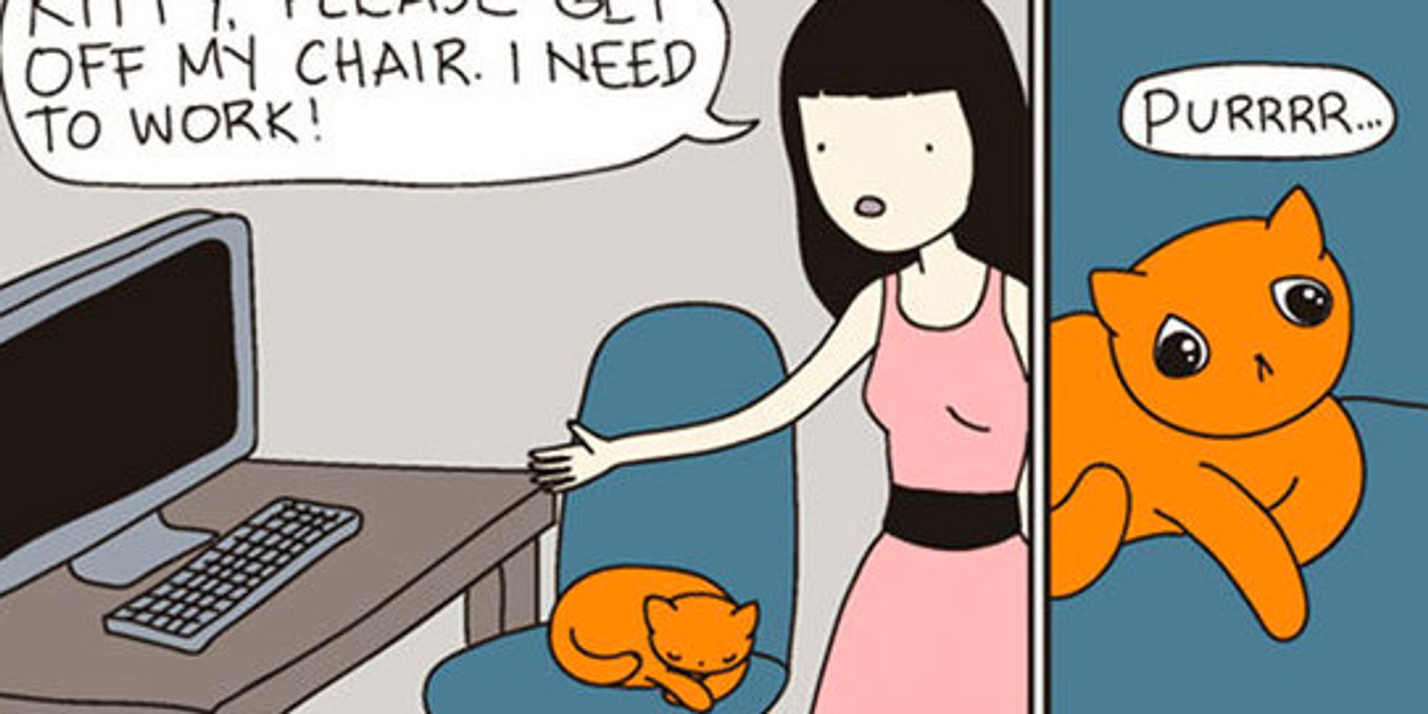 'Cat Versus Human' Illustrations Perfectly Summarise What It's Like To ...