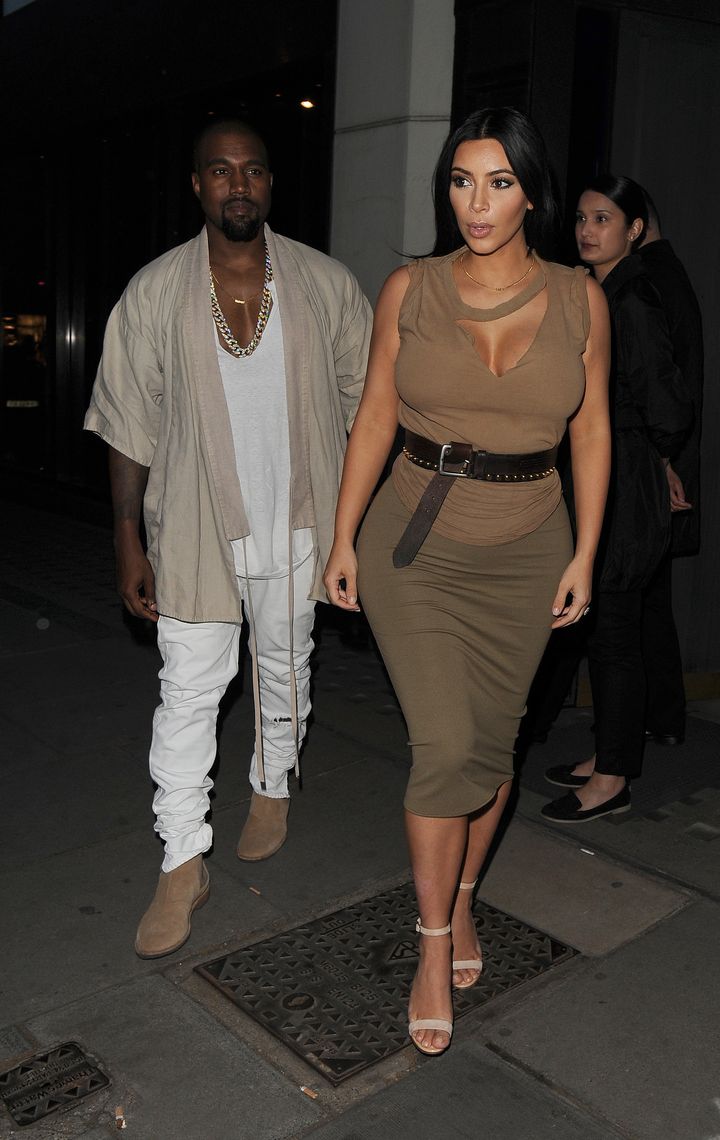 Kim Kardashian and husband Kanye West enjoy a date night at Hakkasan restaurant in MayfairPictured: Kim Kardashian, Kanye WestRef: SPL1063109 250615 Picture by: Squirrel / Splash NewsSplash News and PicturesLos Angeles:310-821-2666New York:212-619-2666London:870-934-2666photodesk@splashnews.com