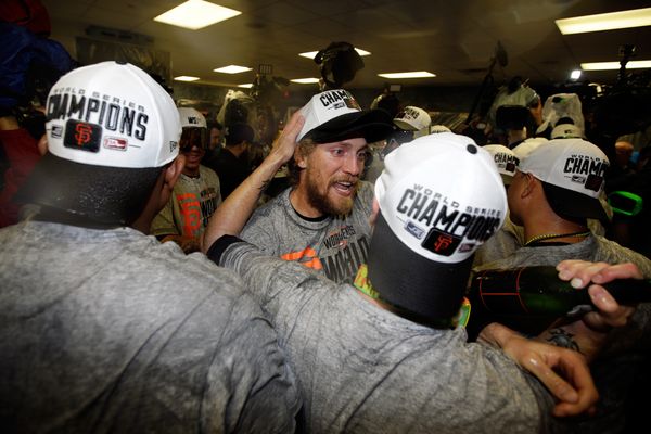 Celebrate the SF Giants' triumph with Jeremy Affeldt and Madison Bumgarner