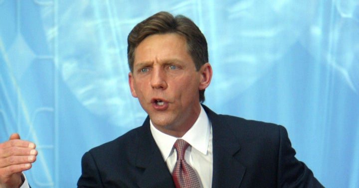 MADRID, SPAIN: US Chairman of the Board Religious Technology Center David Miscavige speaks during the inauguration of the Ch