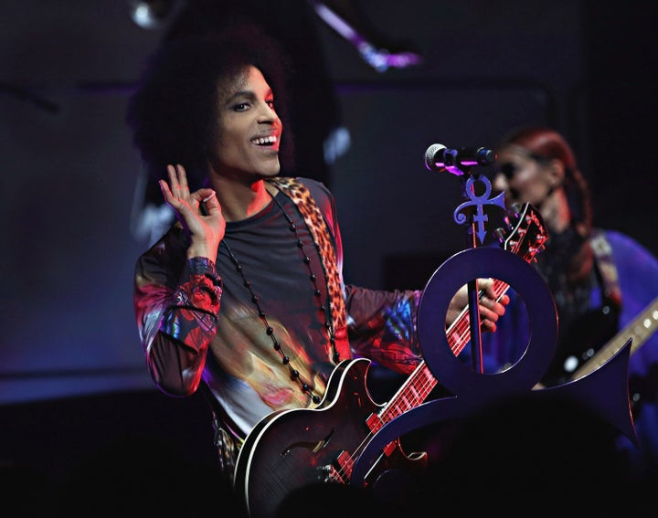 TORONTO, ON - MAY 19: (Exclusive Coverage) Prince performs onstage with 3RDEYEGIRL during their "HITnRUN" tour at Sony Centre For The Performing Arts on May 19, 2015 in Toronto, Canada. (Photo by Cindy Ord/Getty Images for NPG Records 2015)