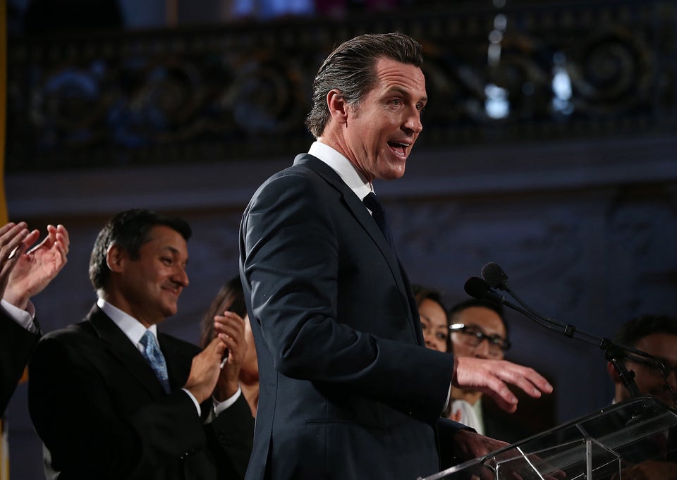 California Lt. Gov. Gavin Newsom at the 2014 California State Democratic convention