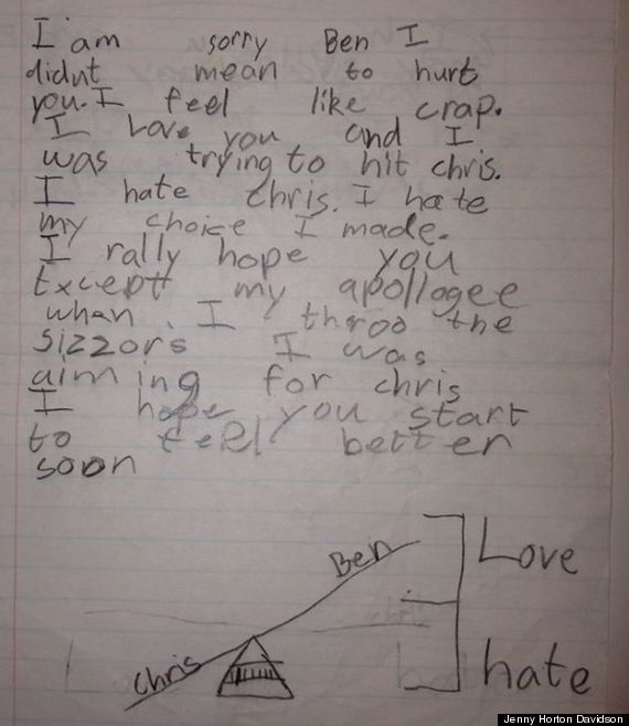 <strong>Author</strong>: Zachary

<strong>Age</strong>: 8

<a href="http://www.huffingtonpost.com/2014/01/15/cute-kid-note-of
