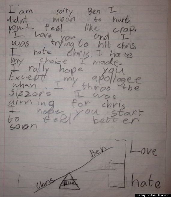 <strong>Author</strong>: Zachary

<strong>Age</strong>: 8

<a href="http://www.huffingtonpost.com/2014/01/15/cute-kid-note-of